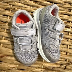 Saucony Kids Gray and Purple Wide Sneakers